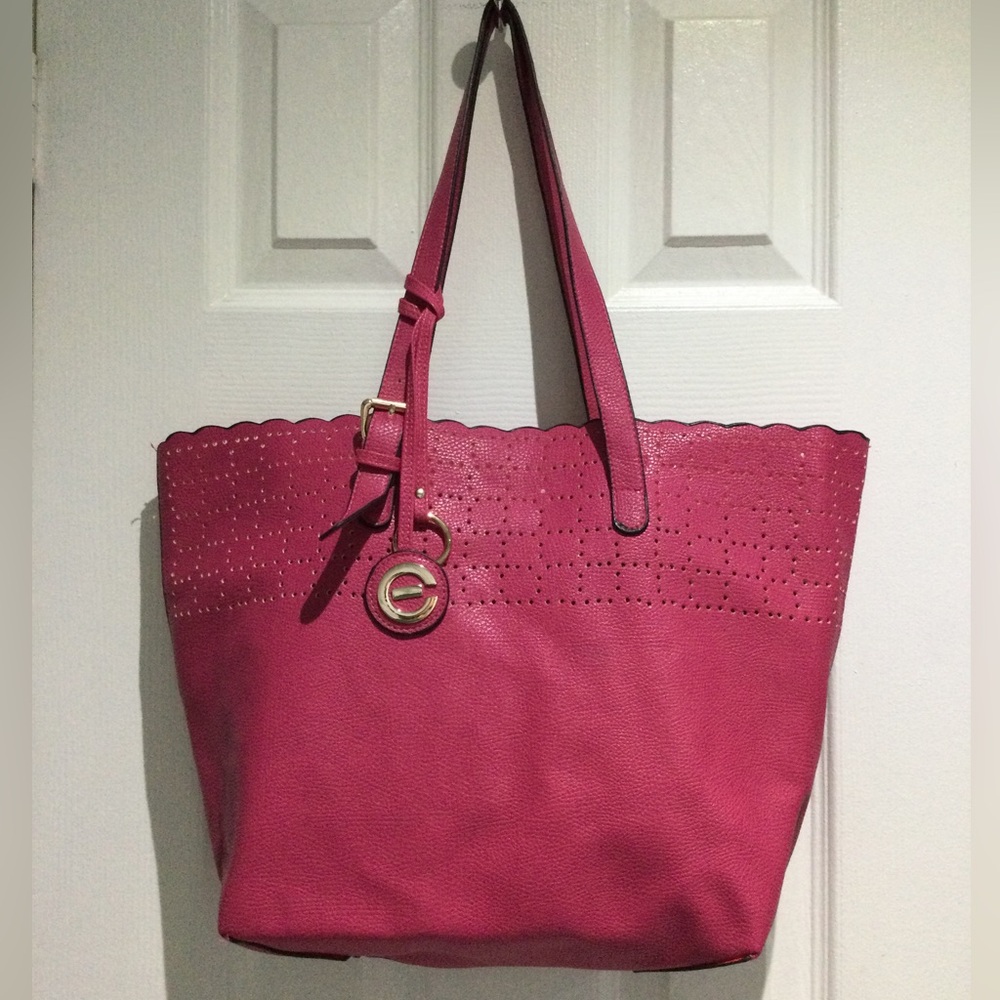 Elizabeth Grant Pink Tote Bag with Structured Design and Spacious Interior